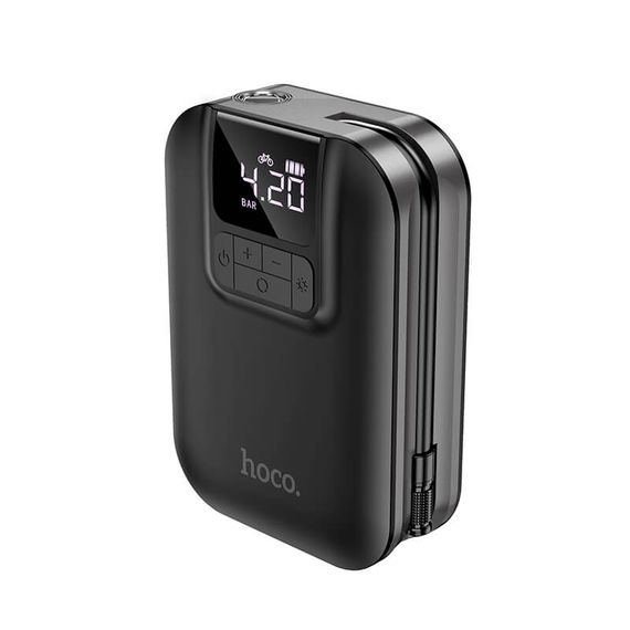 Портативний Компресор для автомобіля HOCO Breeze portable smart air pump S53 | Зображення 3