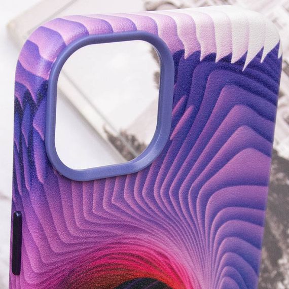 Кожаный чехол Colour Splash для Apple iPhone 14 (6.1") Искусственная кожа, Purple / Pink | Зображення 5