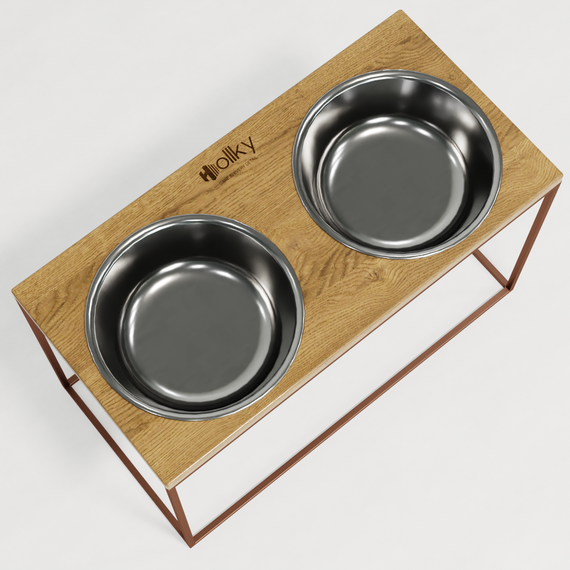 Миски на підставці для дуже великих собак Hollky Base XXL40 (2 × 2,8 л) BXXL40-643240-GLNT | Зображення 5