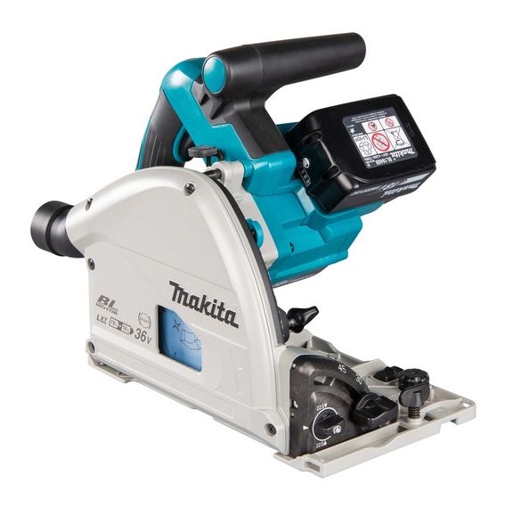 Пила дискова заглибна акумуляторна Makita DSP600ZJ (165 мм, 2500-6300 хв-1, 56 мм, BL, LXT, без акумуляторів та зарядного пристрою) | Зображення 3