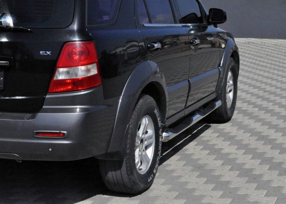 Боковые трубы (2 шт., нерж.) для Kia Sorento 2002-2009 гг
