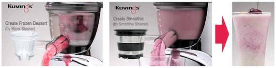 Kuvings Комплект насадок для приготування смузі, сорбетов, пюре, джемів, мусів і морозива | Зображення 5