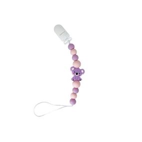 Ланцюжок для пустушки "Коала" MGZ-0521(Violet) силіконовий