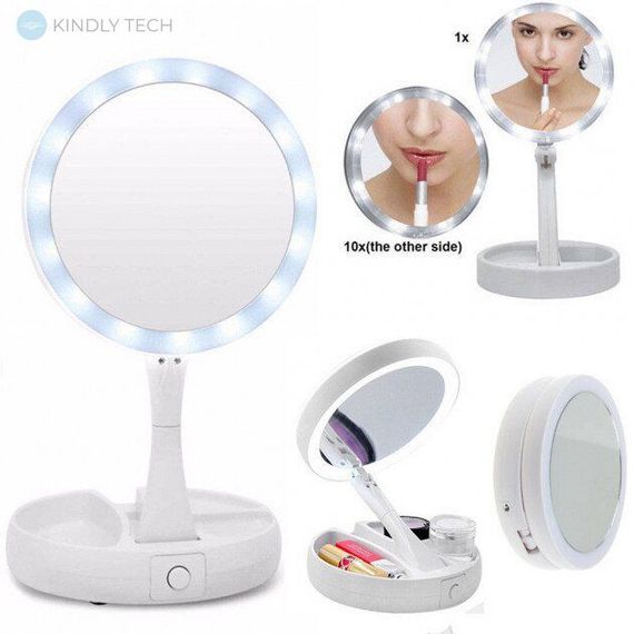 Дзеркало з Led-підсвіткою кругле My Fold AWAY MIRROR