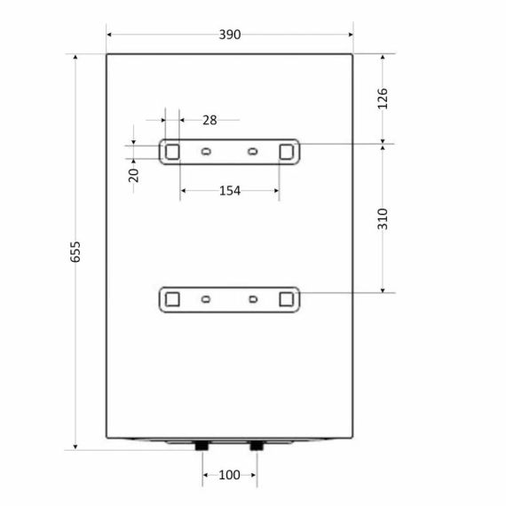 Водонагрівач електричний Aquatronic 50 л універсальний, сухий ТЕН 2,0 кВт Round D504620 B4 | Зображення 1