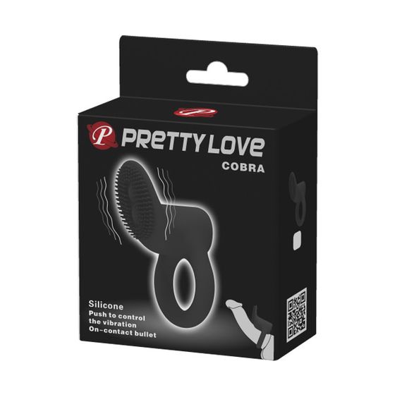 Ерекційне кільце - Pretty Love Cobra Penis Ring Black Sex Aura | Зображення 1