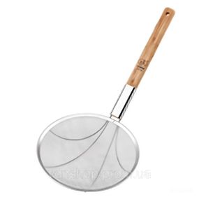 Шумовка "паук" с деревянной ручкой Ø 28 см для фритюра и вока HP-19-19-28CM