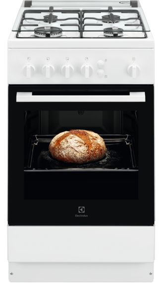 Плита Electrolux RKG500004W газова шириною 50 см, білий (RKG500004W)