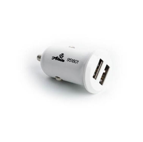 Автомобільний зарядний пристрій APRO 2USB 12V/24V 5V 2,1А білий