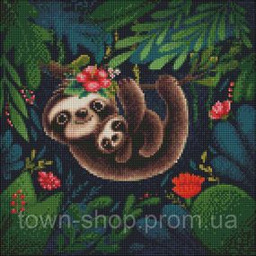 Алмазная мозаика "Тропики" ©Elena Schweitzer Идейка AMO7325 40х40 см