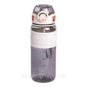 Пляшка для води з трубочкою та ремінцем 750 мл спортивная пляшка 23.5 см Біла HP-14-34W