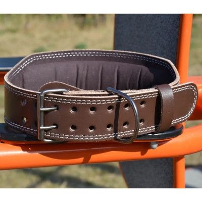Атлетический пояс MadMax MFB-246 Full leather шкіряний Chocolate Brown XL (MFB-246_XL) | Зображення 7
