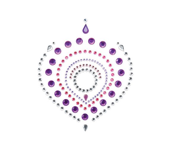 Прикраси для грудей та бікіні FLAMBOYANT зі стразами рожево-фіолетовий sexstyle | Зображення 2