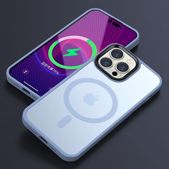 TPU+PC чохол Metal Buttons with MagSafe Colorful для Apple iPhone 12 Pro Max (6.7") | Зображення 2