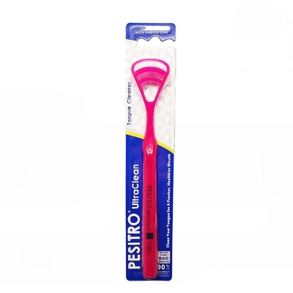 Очисник язику Pesitro Tongue Scraper червоний