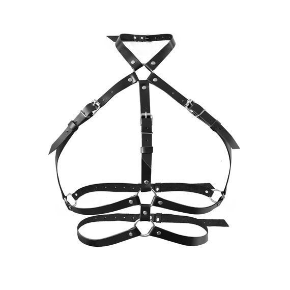 Жіноча шкіряна портупея Art of Sex Mirra, Чорний, One Size, ONE SIZE | Зображення 3