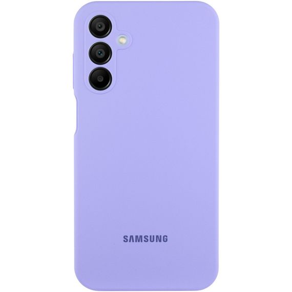 Чохол Silicone Cover Lakshmi Full Camera (AAA) with Logo для Samsung Galaxy A15 4G/5G / M15 5G Бузковий / Dasheen