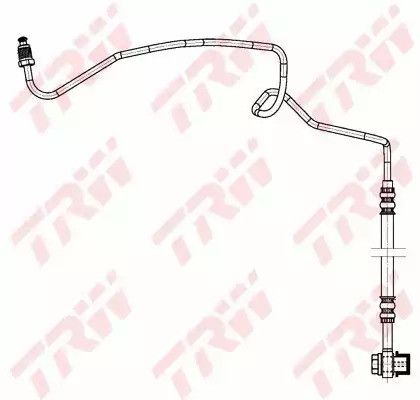 Шланг гальмівний SEAT TOLEDO, VW GOLF, TRW (PHD941) | Зображення 1