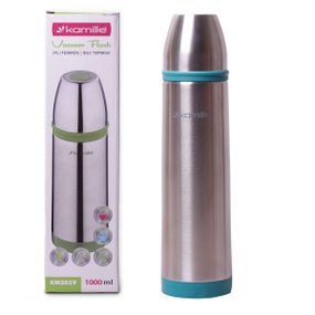 Термос синий 1000ml из нержавеющей стали
