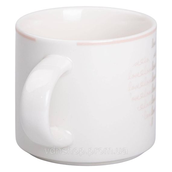 Кружка фарфоровая 350 (мл) для кофе и чая Белая RX-N240126W | Зображення 1