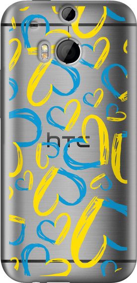 Чехол на HTC One M8 Сердца UA "5292u-30-17620"