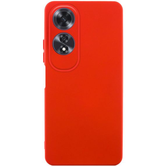 Чехол TPU GETMAN Liquid Silk Full Camera для Oppo A60 4G Красный / Red