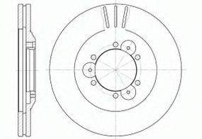Диск гальмівний OPEL FRONTERA передн., вент. (вир-во REMSA) REMSA 656010 на OPEL FRONTERA A (5_MWL4)