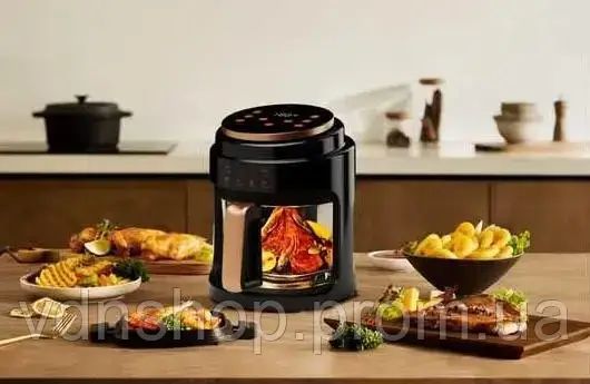 Аэрофритюрница безмасляная сенсорная на 6л Gold Diamond TK9905 3200Вт | Зображення 9