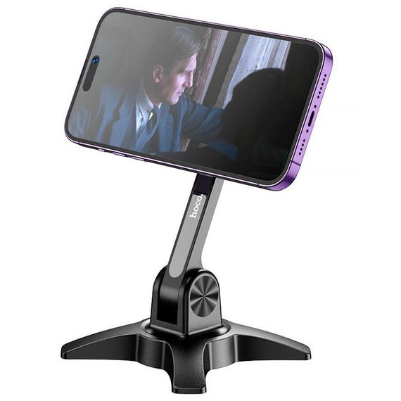 Магнитный держатель для телефона Hoco HD2 Joy ring Black | Зображення 1