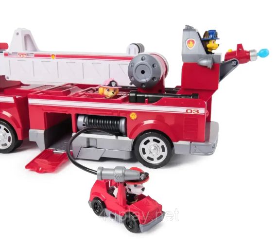 Щенячий патруль Велика пожежна машина з Маршалом, Гонщиком і Скай Spin Master PAW Patrol Ultimate Rescue Fire Truck | Зображення 4