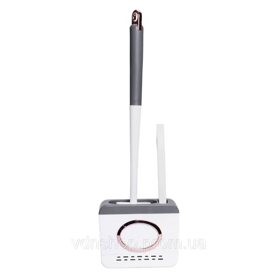 Силиконовый ершик для туалета настенный 13×5.5×42 (см) ерш для унитаза силиконовый с щеткой ёршик для унитаза HP-35015-48DG | Зображення 5