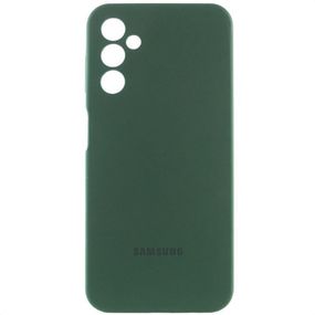 Чехол Silicone Cover Lakshmi Full Camera (AA) with logo для Samsung Galaxy A25 5G Зеленый / Dark green