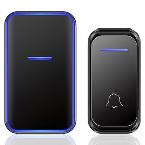 Беспроводной дверной звонок Digital Lion WDB-02, 38 мелодий, до 300 м, Чёрный (7486)