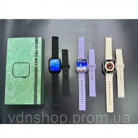 Багатофункціональний наручний годинник для жінок і чоловіків з 2 ремінцями V9 Pro Max