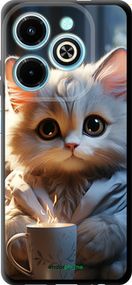 Чохол на Infinix Hot 40i Білий кіт "5646b-3504-2448"