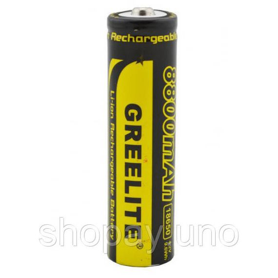 Акумулятор (1шт) 18650 Greelite 4.2V 9.6Wh Li-ion батарейка для ліхтарика ZA-13 | Зображення 9