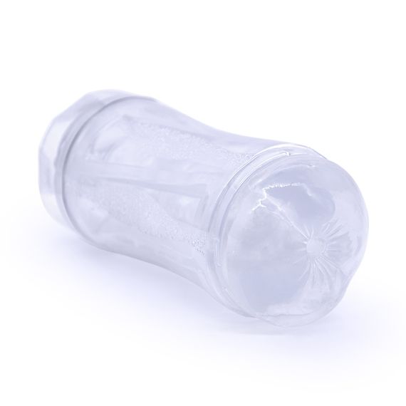 Двосторонній мастурбатор Suck Masturbator, прозорий | Зображення 1