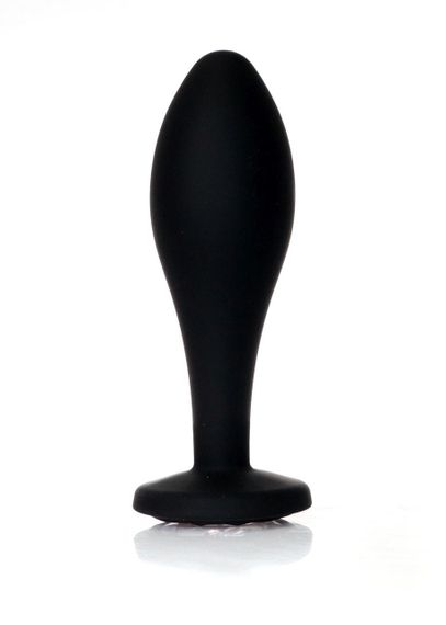 Анальна пробка - Jewellery Silicone Black Plug L Clear Sex Aura | Зображення 4