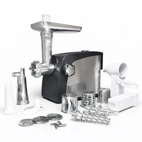 Електром'ясорубка Crownberg CB-4216 3200Вт м'ясорубка соковитискач з терками для овочів та реверсом OA-15