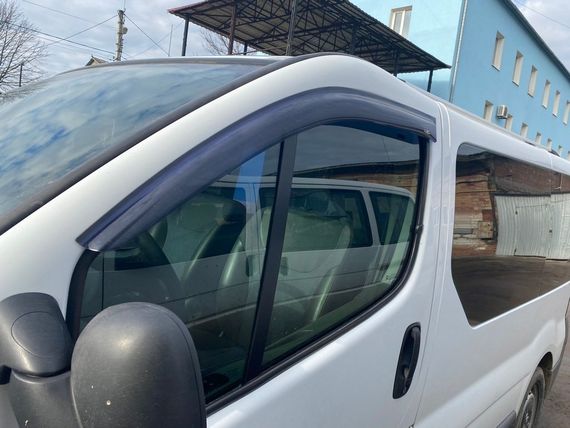 Ветровики (2 шт, HIC) для Renault Trafic 2001-2015 гг | Зображення 2