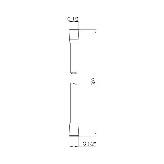 Шланг для душу Kroner Element 2860912915Z-3801 | Зображення 1