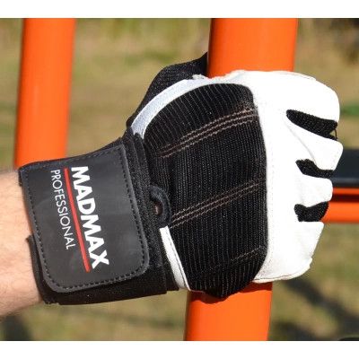 Перчатки для фитнеса MadMax MFG-269 Professional White S (MFG-269-White_S) | Зображення 6