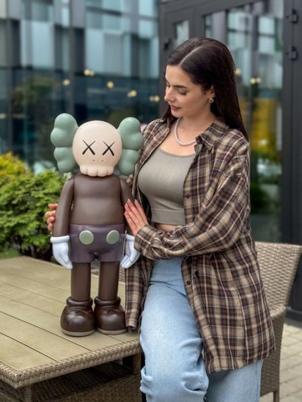 Статуетка Kaws Companion колекційна фігурка для інтер'єру 70 см коричневий kw013 | Зображення 1