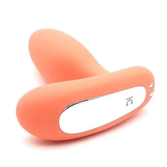 Вібропробка і масажер простати 2-в-1 KISTOY Gordon Orange з пультом ДК, гнучка ніжка | Зображення 5