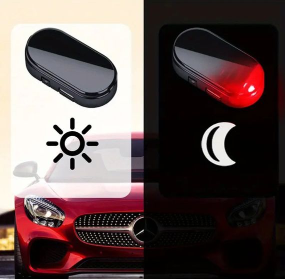 Автомобільна, протиугінна імітація сигналізації. Бездротова на сонячній енергії | Зображення 5