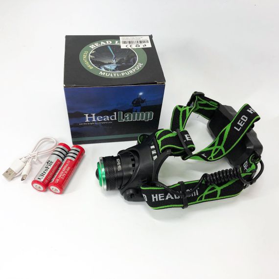 Ліхтар на голову для гаража і дачі T106-T6+COB, Тактичний ліхтар на голову Налобний для сто AZ-40 | Зображення 2