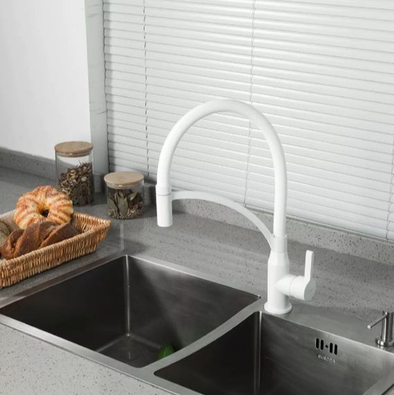 Змішувач для кухні Frap з гнучким виливом F4552-8 | Зображення 1