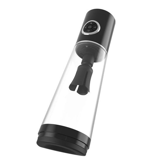Автоматична вакуумна помпа Men Powerup Luxury Pump з вібромасажем Sex Aura | Зображення 2