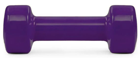 Гантель вінілова PowerPlay 4125 Achilles 2.5 кг Фіолетова 1 шт (PP_4125_2.5kg) | Зображення 2