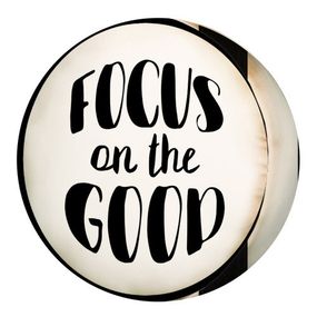 Подушка пуфік кругла Focus on the good 35 см (PP_JOY002)
